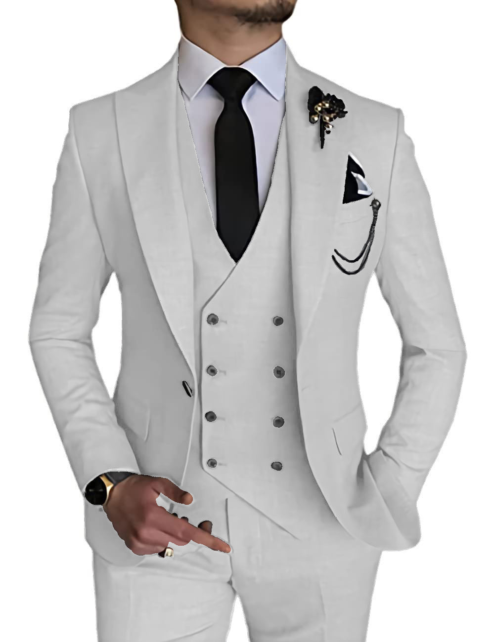 Business Casual Men's Three-piece Suit