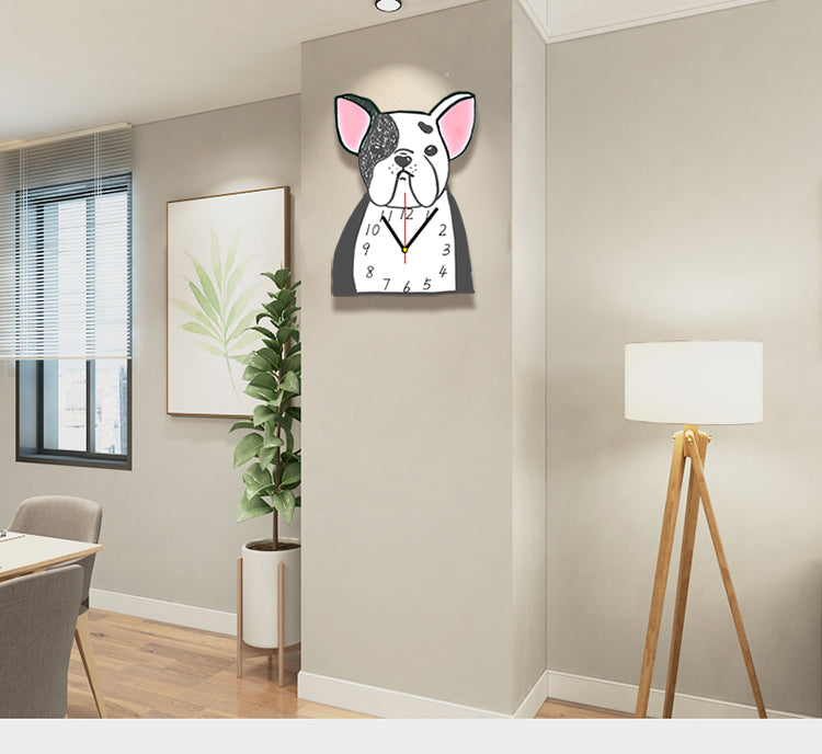 Decorate bedroom dog clock