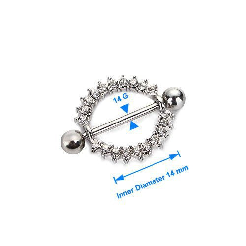 Edgy Punk Style Stainless Steel Body Piercing Jewelry