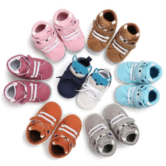 Embossed Cotton Cloth Baby Toddler Shoes - Stylish and Comfortable