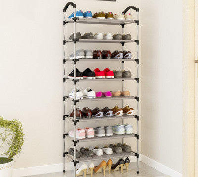 Canvas standing shoe rack shoes