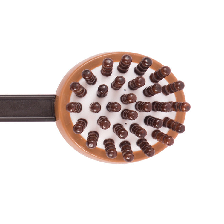 Wooden Ball Health Meridian Back Hammer: Massage Stick