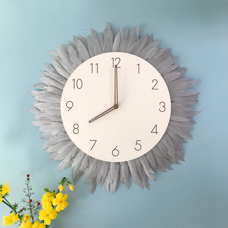 Innovative Woven Tapestry Wall Clock with Unique Charm