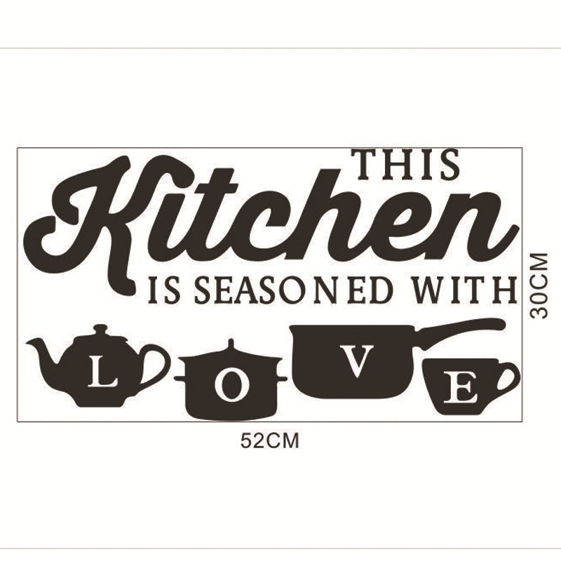 Kitchen Dining Room Creative Living Room Wall Sticker