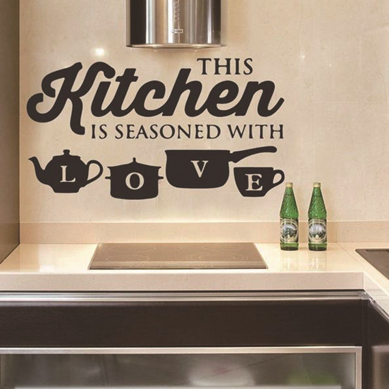 Kitchen Dining Room Creative Living Room Wall Sticker