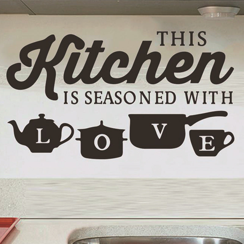 Kitchen Dining Room Creative Living Room Wall Sticker