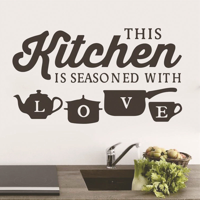 Kitchen Dining Room Creative Living Room Wall Sticker