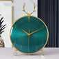 Contemporary Agate Mute Clock Minimalist Desktop Decor for the Living Room