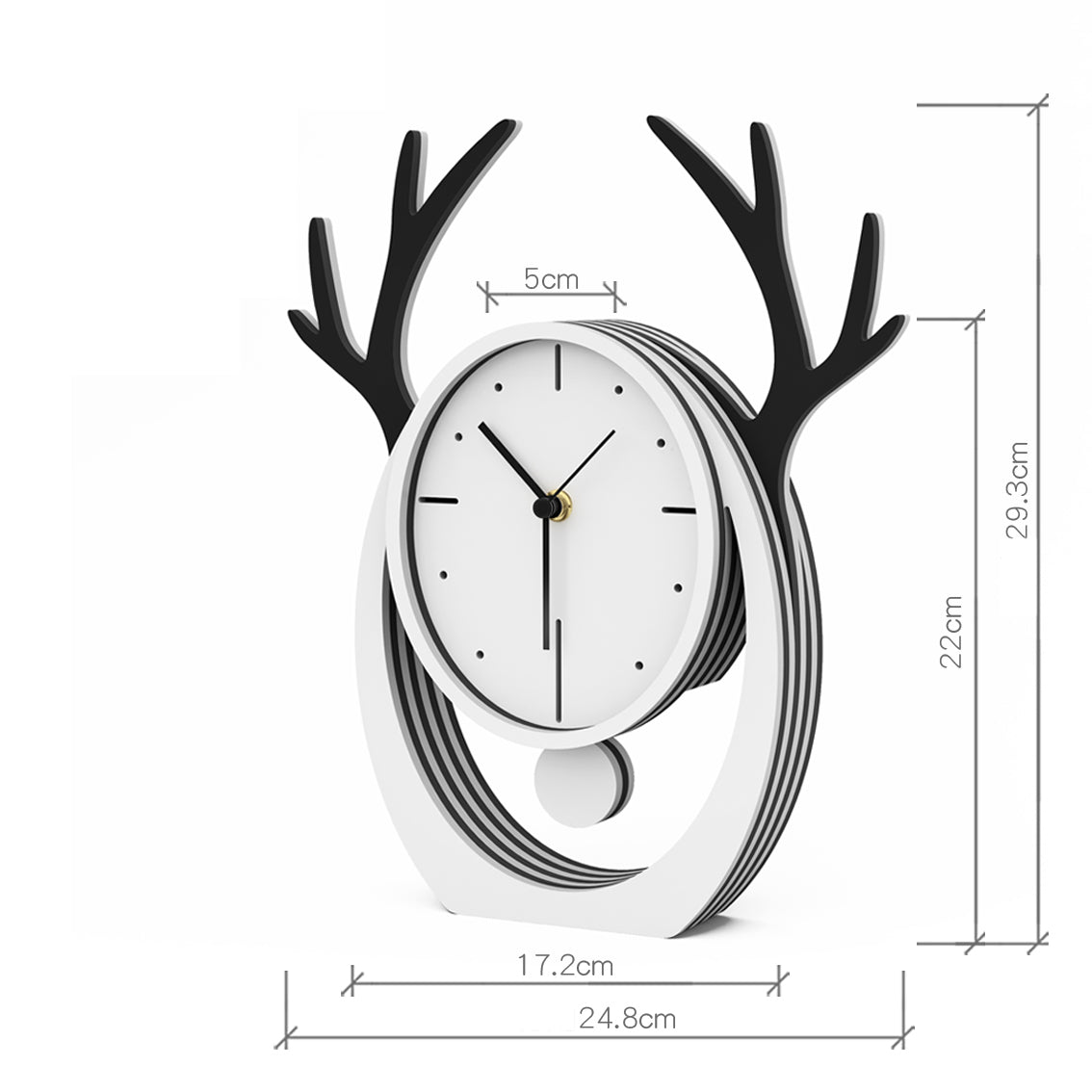 Nordic Style Pendulum Clock Desktop Ornaments