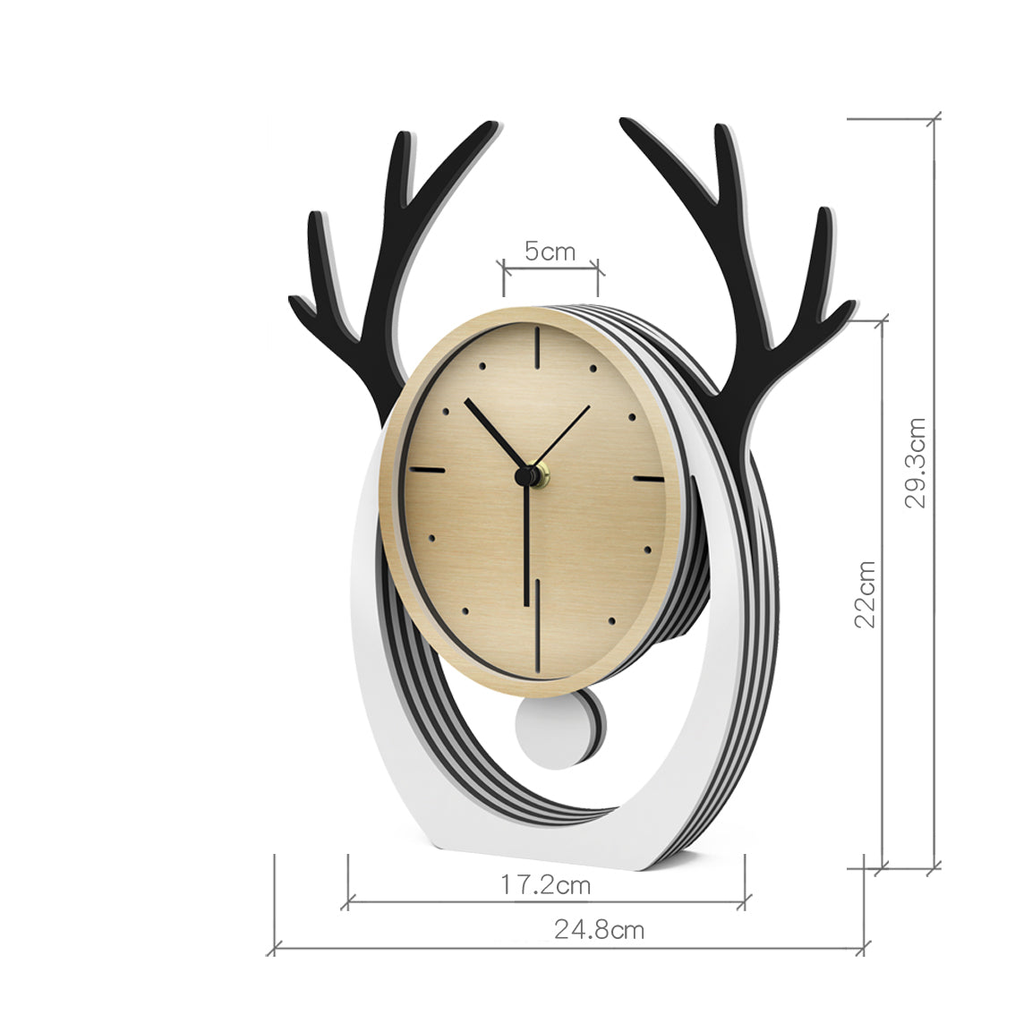 Nordic Style Pendulum Clock Desktop Ornaments