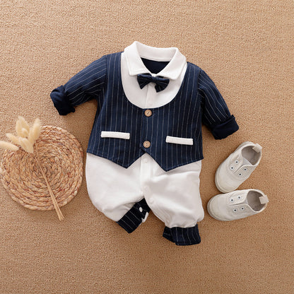 Baby Jumpsuit: Stylish Spring and Autumn Collection for Gentleman Babies