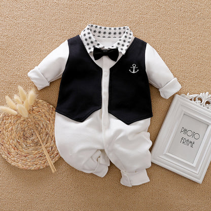 Baby Jumpsuit: Stylish Spring and Autumn Collection for Gentleman Babies