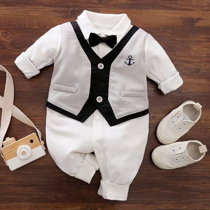 Baby Jumpsuit: Stylish Spring and Autumn Collection for Gentleman Babies