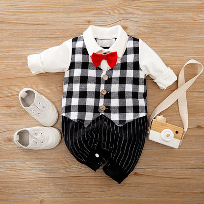 Baby Jumpsuit: Stylish Spring and Autumn Collection for Gentleman Babies