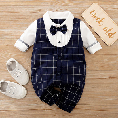 Baby Jumpsuit: Stylish Spring and Autumn Collection for Gentleman Babies