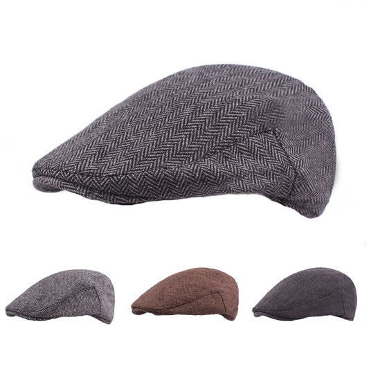 Men's Creative Cotton Simple Beret - Stylish and Functional Headwear