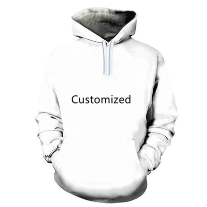 Customized 3D Digital Printing Couple Outfit Sweater: Large Size Baseball Uniform Hoodie