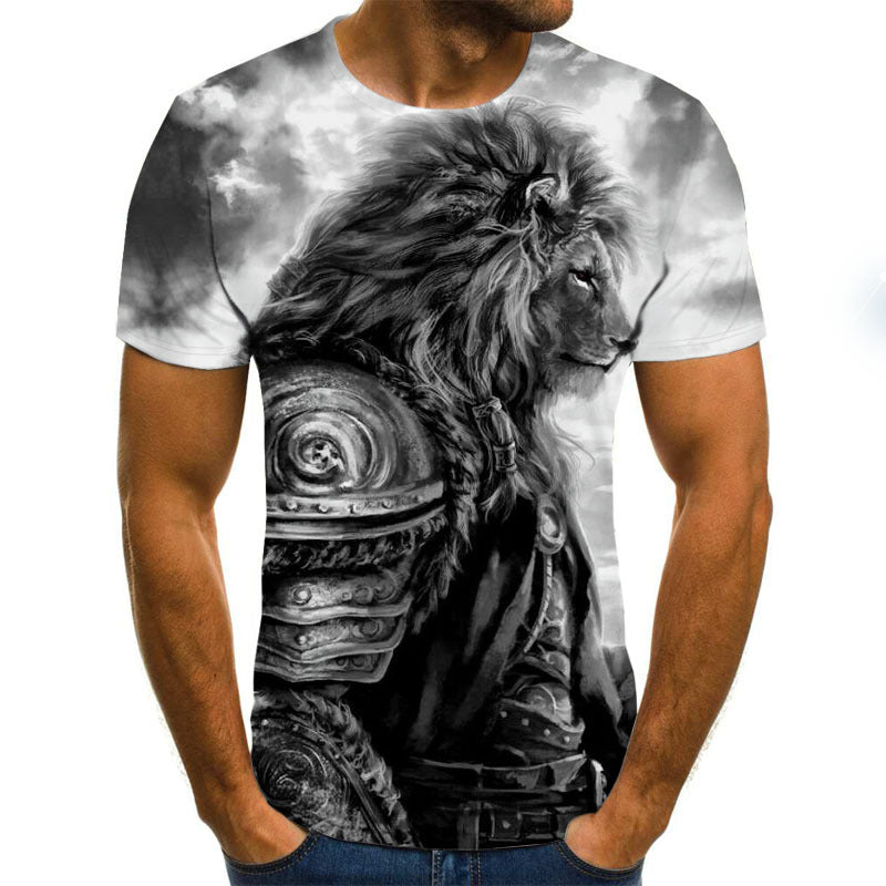 Fashion Animal Lion 3D Printed T-Shirt