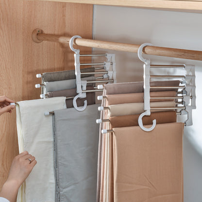 Telescopic Folding Multifunctional Pants Rack Pants Hanger Household