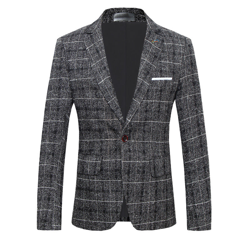 Men's Slim-Fit Plaid Suits: Stylish Wardrobe Essentials