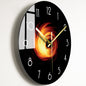 Elegant Glass Wall Clock: Luxury Timepiece for the Living Room