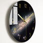 Elegant Glass Wall Clock: Luxury Timepiece for the Living Room