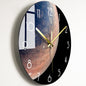 Elegant Glass Wall Clock: Luxury Timepiece for the Living Room