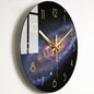 Elegant Glass Wall Clock: Luxury Timepiece for the Living Room