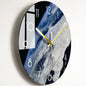 Elegant Glass Wall Clock: Luxury Timepiece for the Living Room