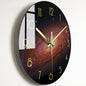 Elegant Glass Wall Clock: Luxury Timepiece for the Living Room