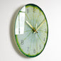 Elegant Glass Wall Clock: Luxury Timepiece for the Living Room