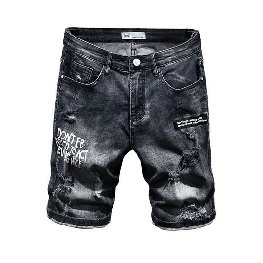 Youthful Style Meets Classic Comfort: Men's Summer Denim Shorts