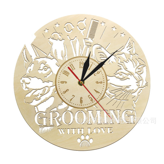 Modern Nordic Style Wooden Wall Clock