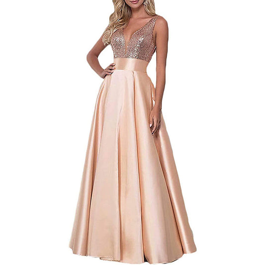 Sparkling Sequined Skin Formal Evening Dress