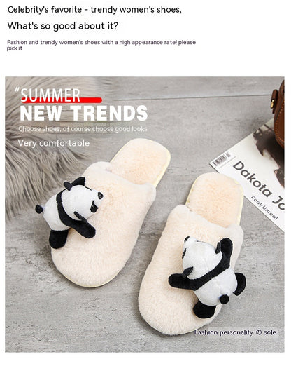 Cartoon Indoor Plush Slippers