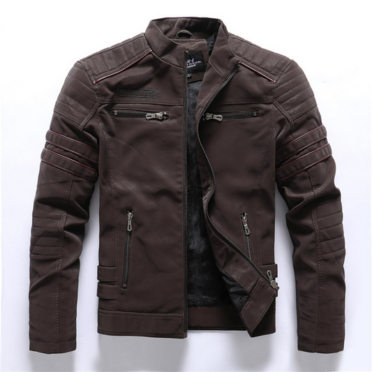 Stylish Men's PU Leather Jacket