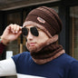 Men's Knitted Wool Hat Casual Warm Bib - Korean Style Headwear