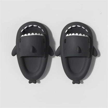 Adult's Slippers Indoor Outdoor Funny Shark Cartoon