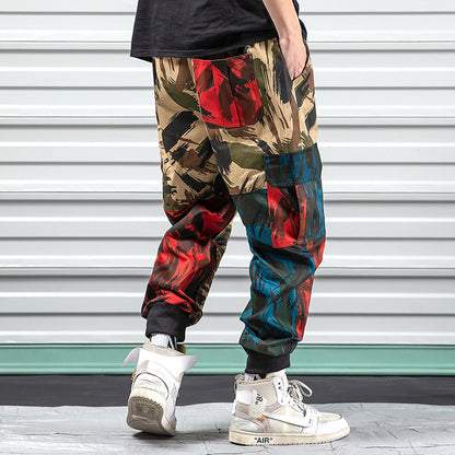 Camouflage overalls casual pants