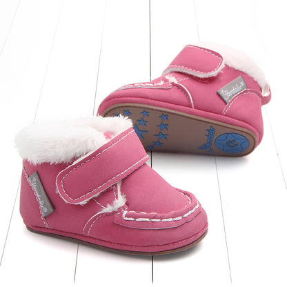 Cozy Cotton Baby Toddler Shoes - Warmth and Safety in Style