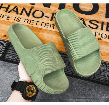 Solid Color Flip-flops Couples Home Slippers