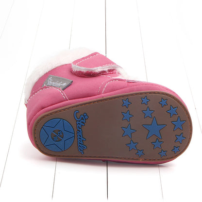 Cozy Cotton Baby Toddler Shoes - Warmth and Safety in Style