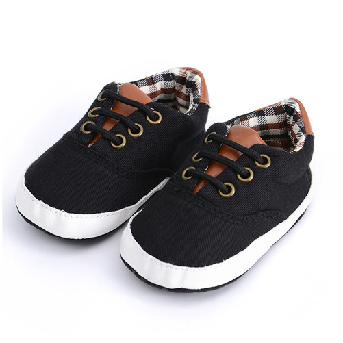 Solid Color Casual Lace Soft Bottom Baby Canvas Shoes