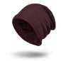 Men's New Winter Simple Wool Pullover Hat