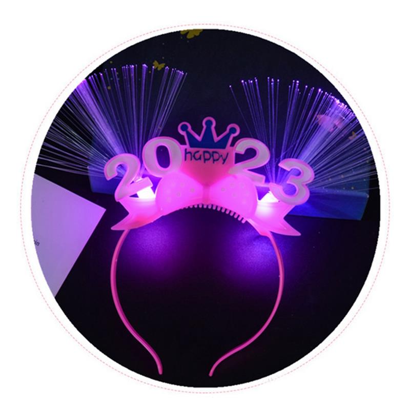 Crown Optical Fiber LED Hoop - Illuminate Your Look in 2024