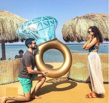 Diamond ring swim ring water inflatable adult floating net red photo props travel photography swimming pool floating mattress