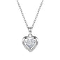 925 Heart-shaped Rhinestones Necklace Luxury Personalized Necklace For Women Jewelry Jewelry Valentine's Day Gift