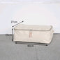 Thick canvas storage box clothes finishing storage bag with cover zipper quilt storage bag