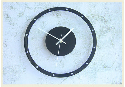 Minimalist Round Acrylic Wall Clock for Nordic Designer Art