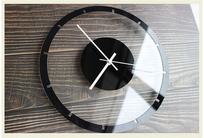 Minimalist Round Acrylic Wall Clock for Nordic Designer Art